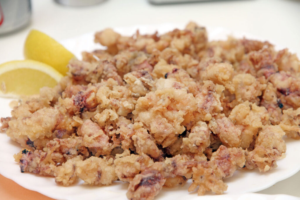 Puntillitas, fried baby calamary at CÚRATE Trips