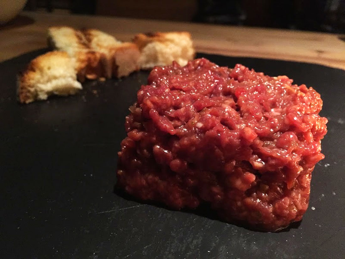 Beef tartare from El Capricho, probably the best beef tartarte ever!
