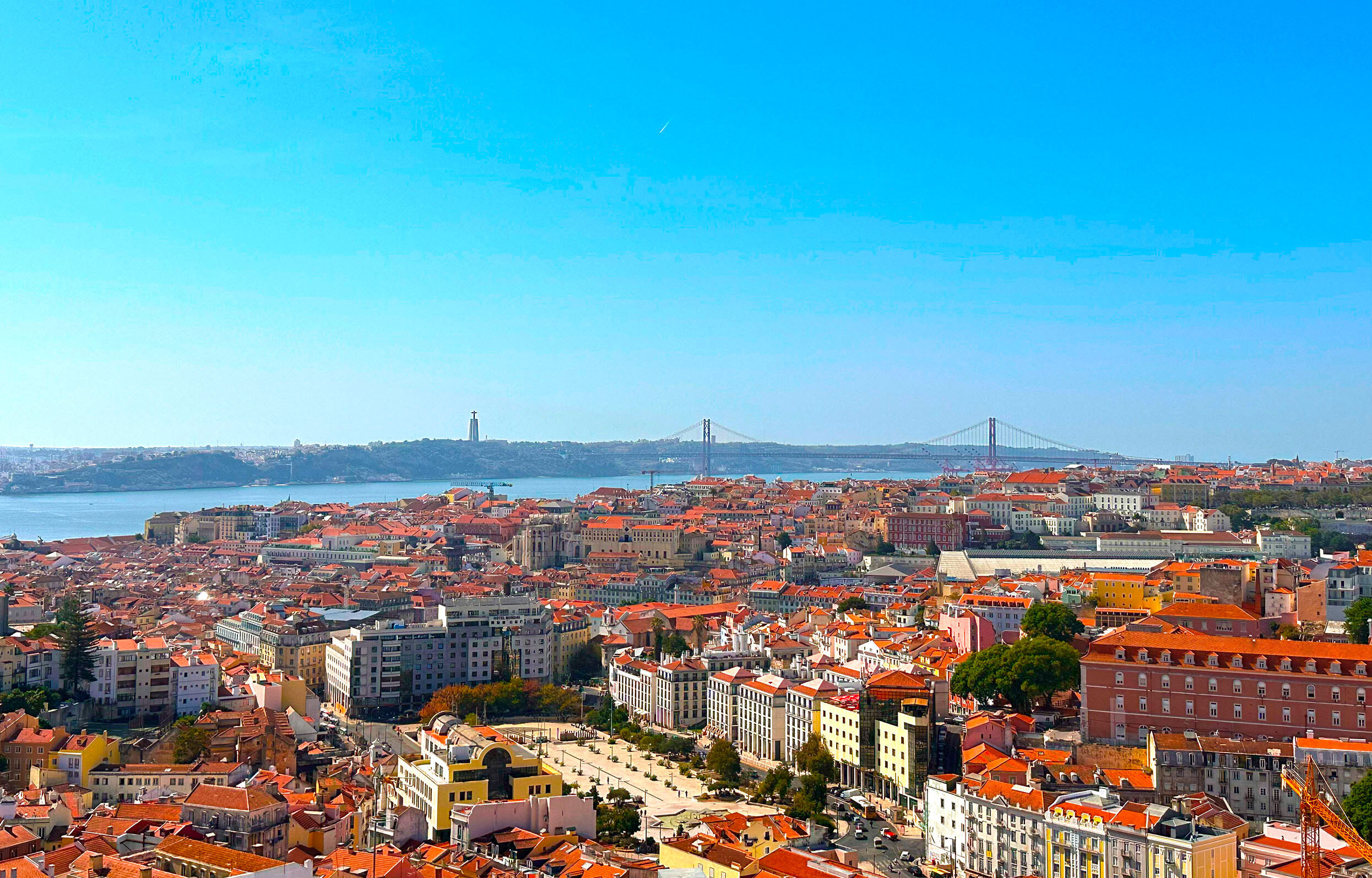 Some of Lisbon landmarks are visible from its miradouros.
